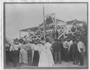 Primary view of object titled 'Laying of the Cornerstone of Our Lady of Victory Academy'.