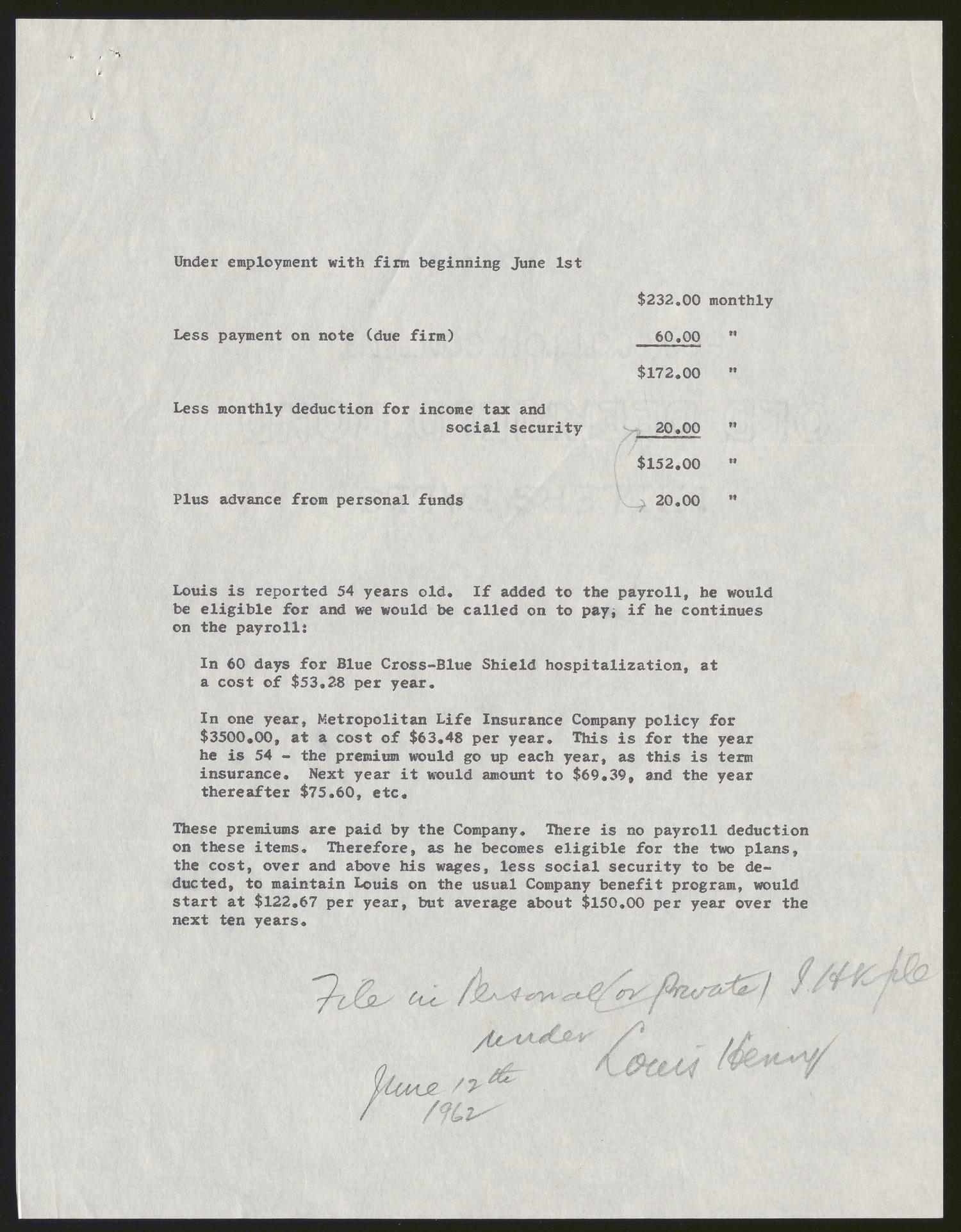 [Inter-Office Letter from Thomas L. James to Harris Leon Kempner, June 21, 1962]
                                                
                                                    [Sequence #]: 3 of 4
                                                