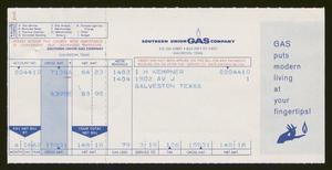 Southern Union Gas Company Monthly Statement: April 1962