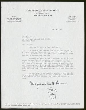 [Letter from Jerry Thomas to I. H. Kempner, May 24, 1962]