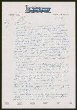 [Letter from Van Mercer to I. H. Kempner, May 3, 1962]