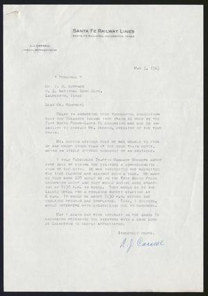 [Letter from L. J. Cassell to I. H. Kempner, May 3, 1963]