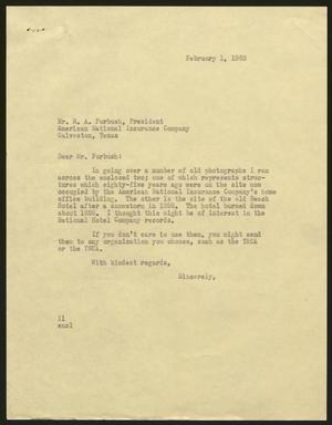 [Letter from Isaac H. Kempner to R. A. Furbush, February 1, 1963]