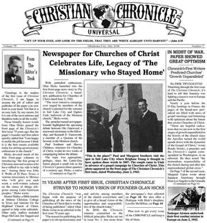 The Christian Chronicle (Oklahoma City, Okla.), Vol. 75, No. 7, Ed. 1 Sunday, July 1, 2018