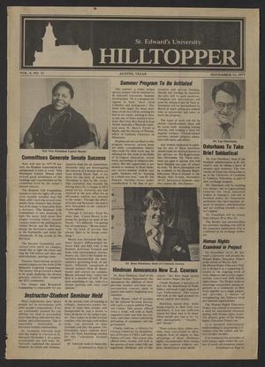 St. Edward's University Hilltopper (Austin, Tex.), Vol. 6, No. 11, Ed. 1 Friday, November 11, 1977