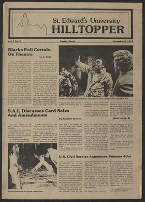 St. Edward's University Hilltopper (Austin, Tex.), Vol. 7, No. 13, Ed. 1 Friday, December 8, 1978