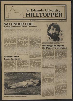 St. Edward's University Hilltopper (Austin, Tex.), Vol. 7, No. 6, Ed. 1 Friday, March 2, 1979