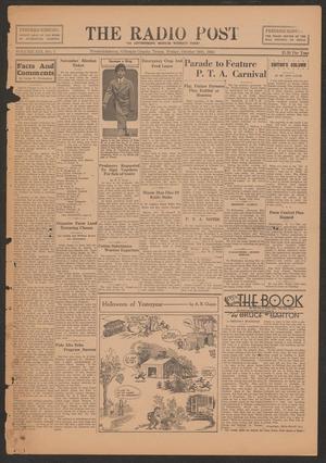 Primary view of object titled 'The Radio Post (Fredericksburg, Tex.), Vol. 13, No. 7, Ed. 1 Friday, October 26, 1934'.