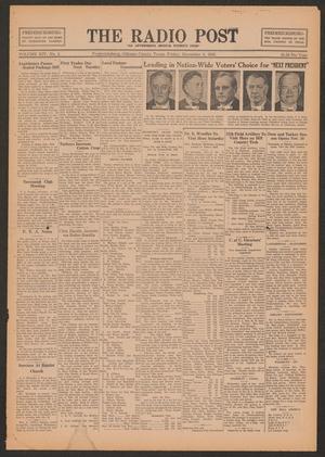 The Radio Post (Fredericksburg, Tex.), Vol. 14, No. 9, Ed. 1 Friday, November 8, 1935