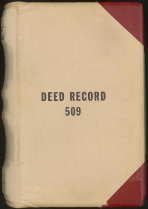 Primary view of object titled 'Travis County Deed Records: Deed Record 509'.