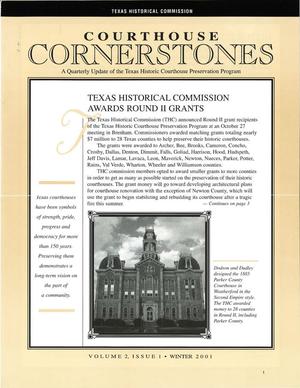 Primary view of object titled 'Courthouse Cornerstones, Volume 2, Number 1, Winter 2001'.