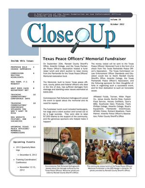 Primary view of object titled 'Close Up, Volume 19, October 2012'.
