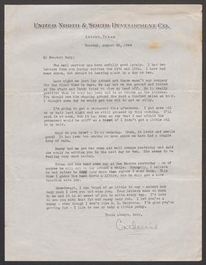 [Letter from Catherine Davis to Joe Davis - August 22, 1944]