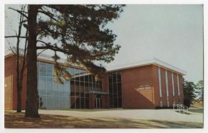 Primary view of object titled '[Postcard of Howard C. Bennett Student Center, East Texas Baptist College, Marshall, Texas]'.