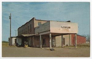 [Postcard of Exterior of T. J. Taylor Store, Karnack, Texas]