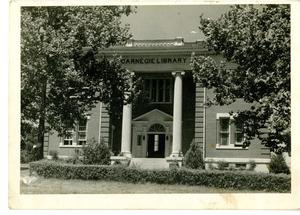 Primary view of object titled '[Carnegie Library, Wiley College]'.