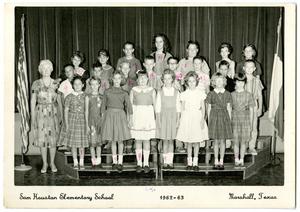 Primary view of object titled '[Sam Houston Elementary School Class Picture, Marshall, Texas, 1962-63]'.