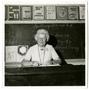 Photograph: [Mrs. Johnnie McCutchan at her Desk, 1969]
