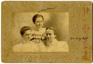 Primary view of object titled '[Portrait of Three Young Women]'.