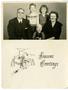 Photograph: [Christmas Card Portrait of William H. Benchoff and Family, 1950s]