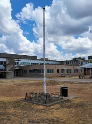 [Flagpole Viewed from South]