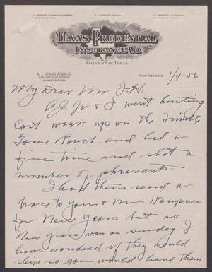 [Letter from A. J. Spahr to I. H. Kempner, January 4, 1956]