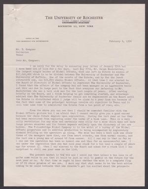 [Letter from Bert to I. H. Kempner, February 6, 1956]