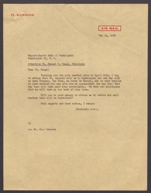 [Letter from Isaac H. Kempner to Export-Import Bank of Washington, May 14, 1956]