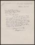 Letter: [Letter from T. D. Affleck to Mr. I. H. Kempner, October 20, 1957]