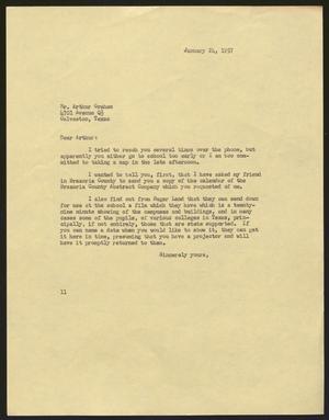 [Letter from Isaac H. Kempner to Arthur Graham, January 24, 1957]