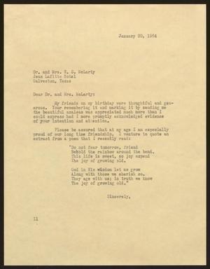 [Letter from Isaac H. Kempner to E. S. McLarty, January 20, 1964]