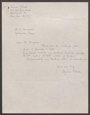 [Letter from Regina Orbach to I. H. Kempner, 1967~]