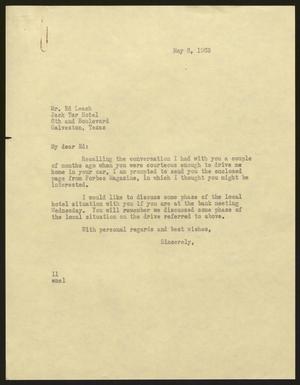 [Letter from Isaac H. Kempner to Ed Leach, May 6, 1963]