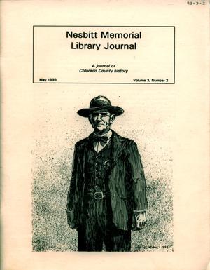 Nesbitt Memorial Library Journal, Volume 3, Number 2, May, 1993