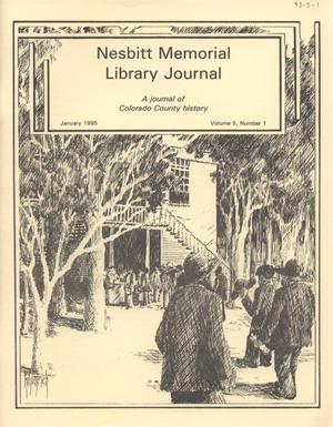 Nesbitt Memorial Library Journal, Volume 5, Number 1, January 1995