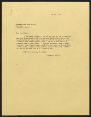 [Letter from Isaac H. Kempner to Dave Figari, May 27, 1958]