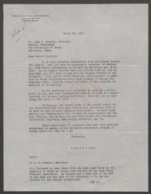 [Letter from the Texas Bankers Association to Dr. John B. Truslow and I. H. Kempner, March 29, 1957]