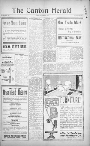 The Canton Herald (Canton, Tex.), Vol. 37, No. 41, Ed. 1 Friday, October 10, 1919