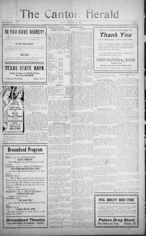 The Canton Herald (Canton, Tex.), Vol. 38, No. 5, Ed. 1 Friday, January 30, 1920