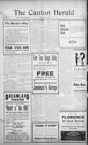 The Canton Herald (Canton, Tex.), Vol. 38, No. 21, Ed. 1 Friday, May 21, 1920