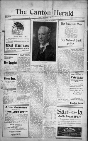 The Canton Herald (Canton, Tex.), Vol. 38, No. 36, Ed. 1 Friday, September 3, 1920