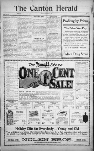 The Canton Herald (Canton, Tex.), Vol. 38, No. 51, Ed. 1 Friday, December 17, 1920