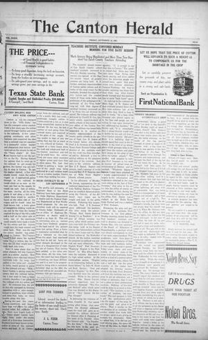 The Canton Herald (Canton, Tex.), Vol. 39, No. 37, Ed. 1 Friday, September 16, 1921