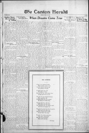 The Canton Herald (Canton, Tex.), Vol. 42, No. 24, Ed. 1 Friday, June 13, 1924