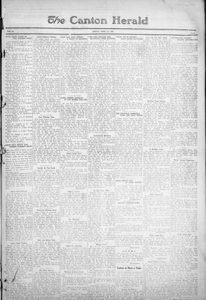 Primary view of object titled 'The Canton Herald (Canton, Tex.), Vol. 45, No. 15, Ed. 1 Friday, April 15, 1927'.