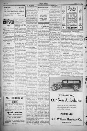 Primary view of object titled 'The Canton Herald (Canton, Tex.), Vol. [48], No. [23], Ed. 1 Friday, June 6, 1930'.