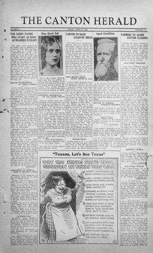 The Canton Herald (Canton, Tex.), Vol. 50, No. 16, Ed. 1 Friday, April 15, 1932