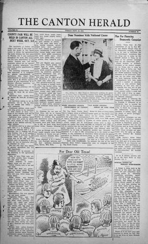 The Canton Herald (Canton, Tex.), Vol. 50, No. 40, Ed. 1 Friday, September 30, 1932