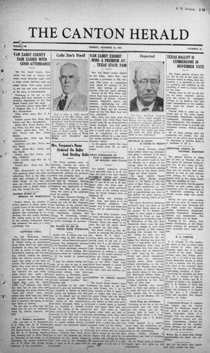 The Canton Herald (Canton, Tex.), Vol. 50, No. 42, Ed. 1 Friday, October 14, 1932