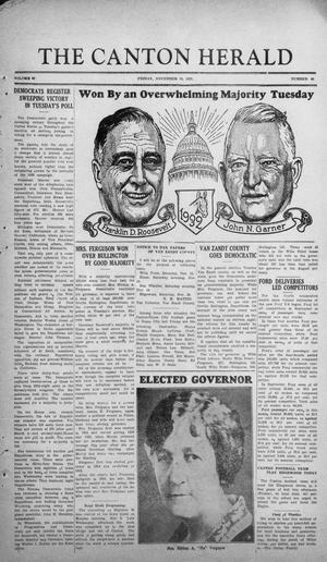 The Canton Herald (Canton, Tex.), Vol. 50, No. 46, Ed. 1 Friday, November 11, 1932